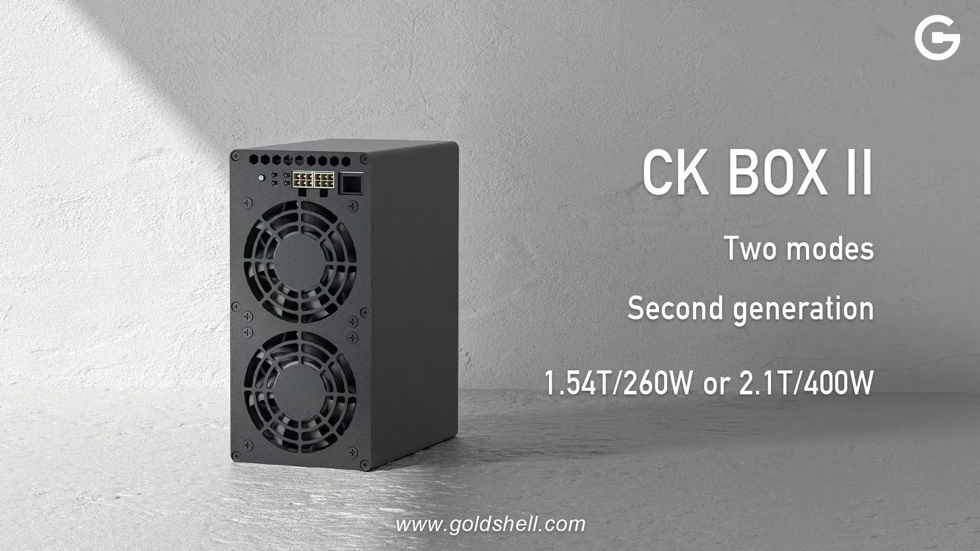 Новый Goldshell CK BOX Ⅱ 2.1TH / s ± 10% | 400W ± 10% | Nervos Network CKB Майнинг С блоком питания мощностью 750 Вт Подходит для домашнего майнинга Низкий уровень шума